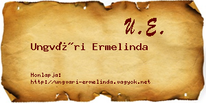 Ungvári Ermelinda névjegykártya